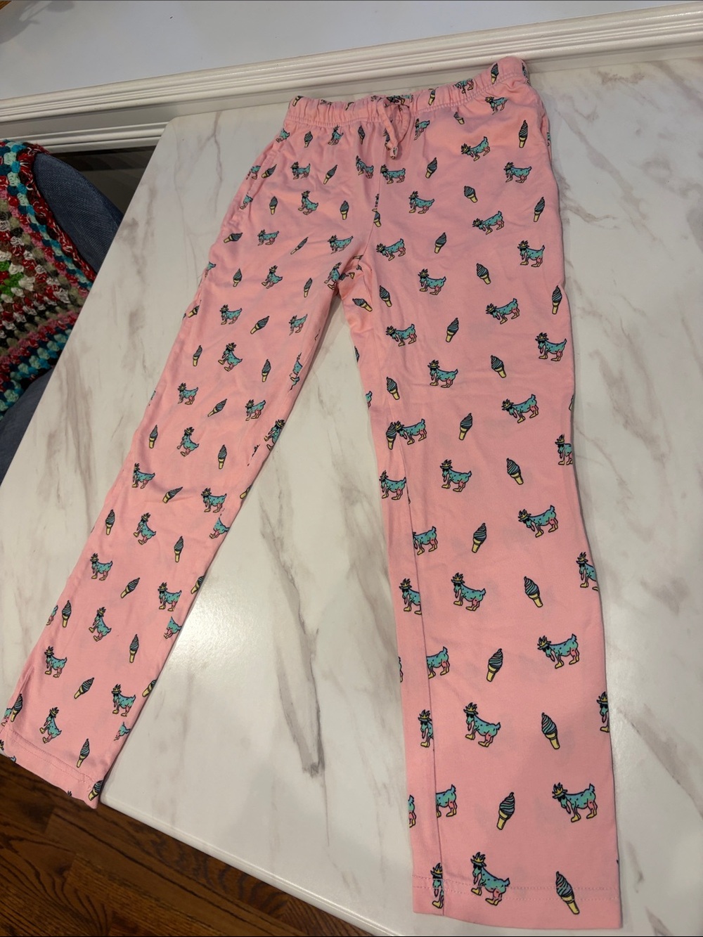GOAT USA Kids Pink drip & Ice Cream  Pajama Pants- Youth small